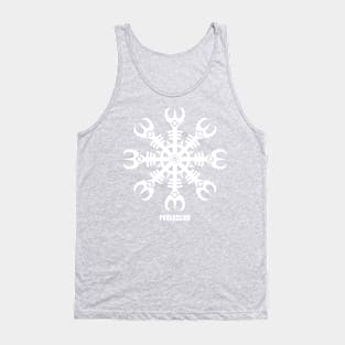 Helmet of awe - Aegishjalmur No.2 (white) Tank Top